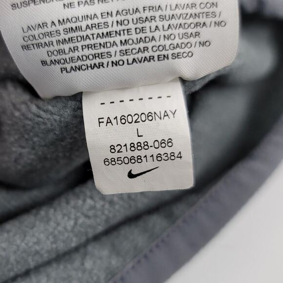 Nike Hoodie Womens Large Gray Pink Just Do It 821888-066 Dri-fit Pull Over - Picture 5 of 7